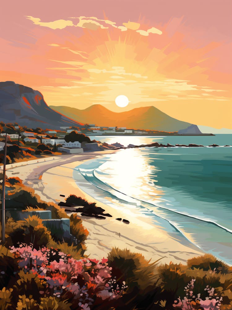 A Vibrant Painting Of Elafonisi Beach Crete Greece 4