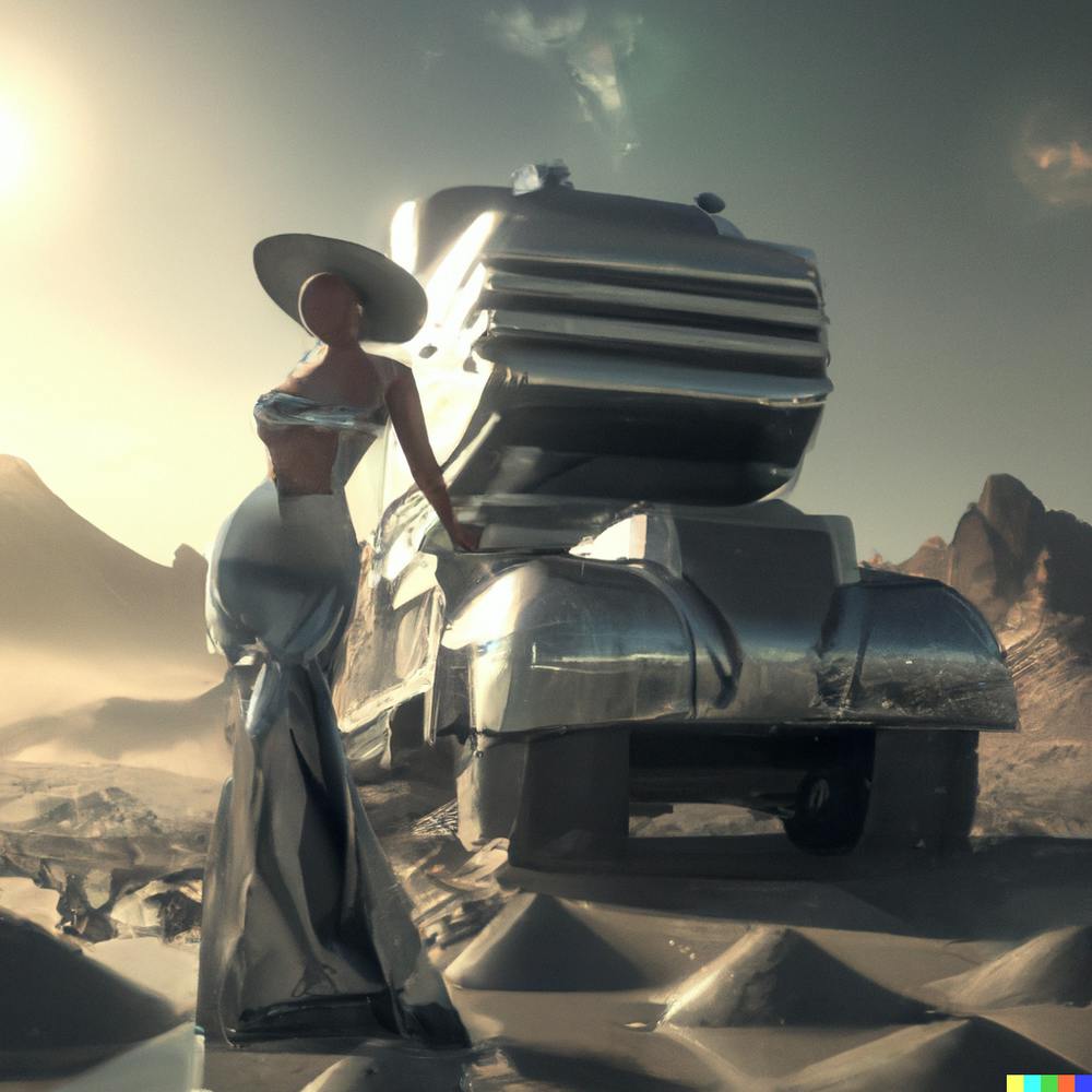 AI Digital Art | Desert Goddess II - Cozy |Wilfredo x DALL-E