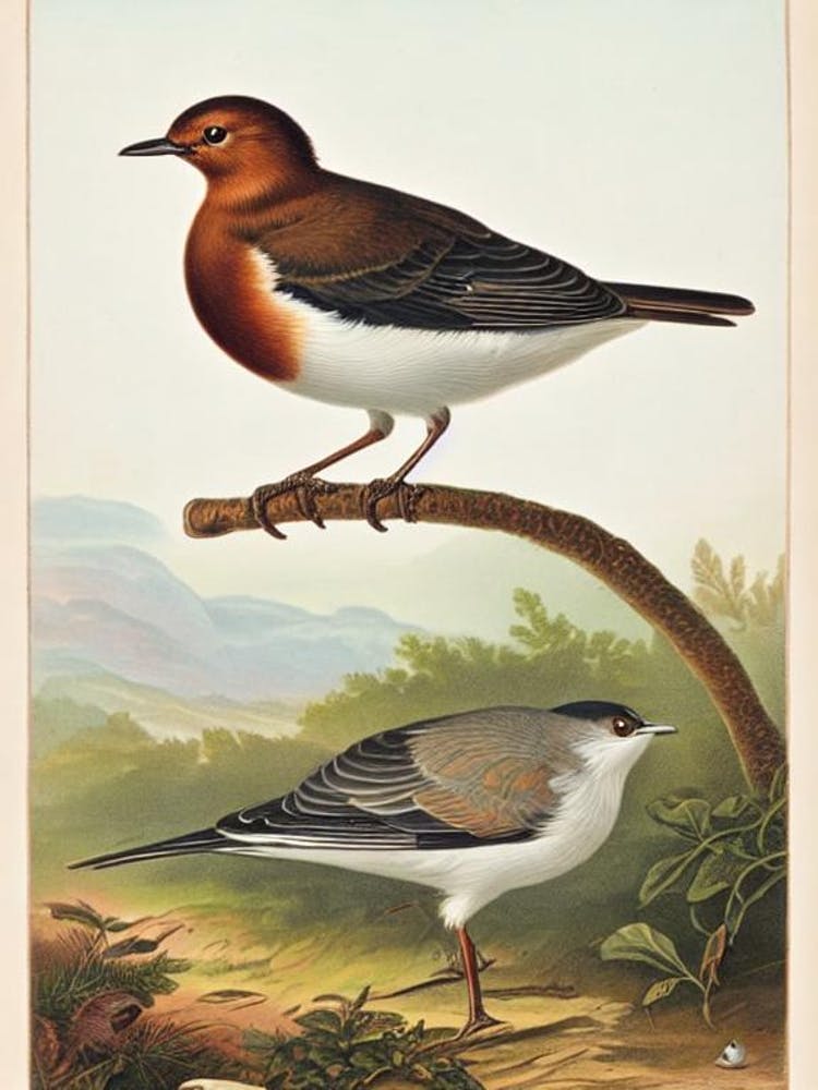 Dipper James Audubon Vintage Style Bird