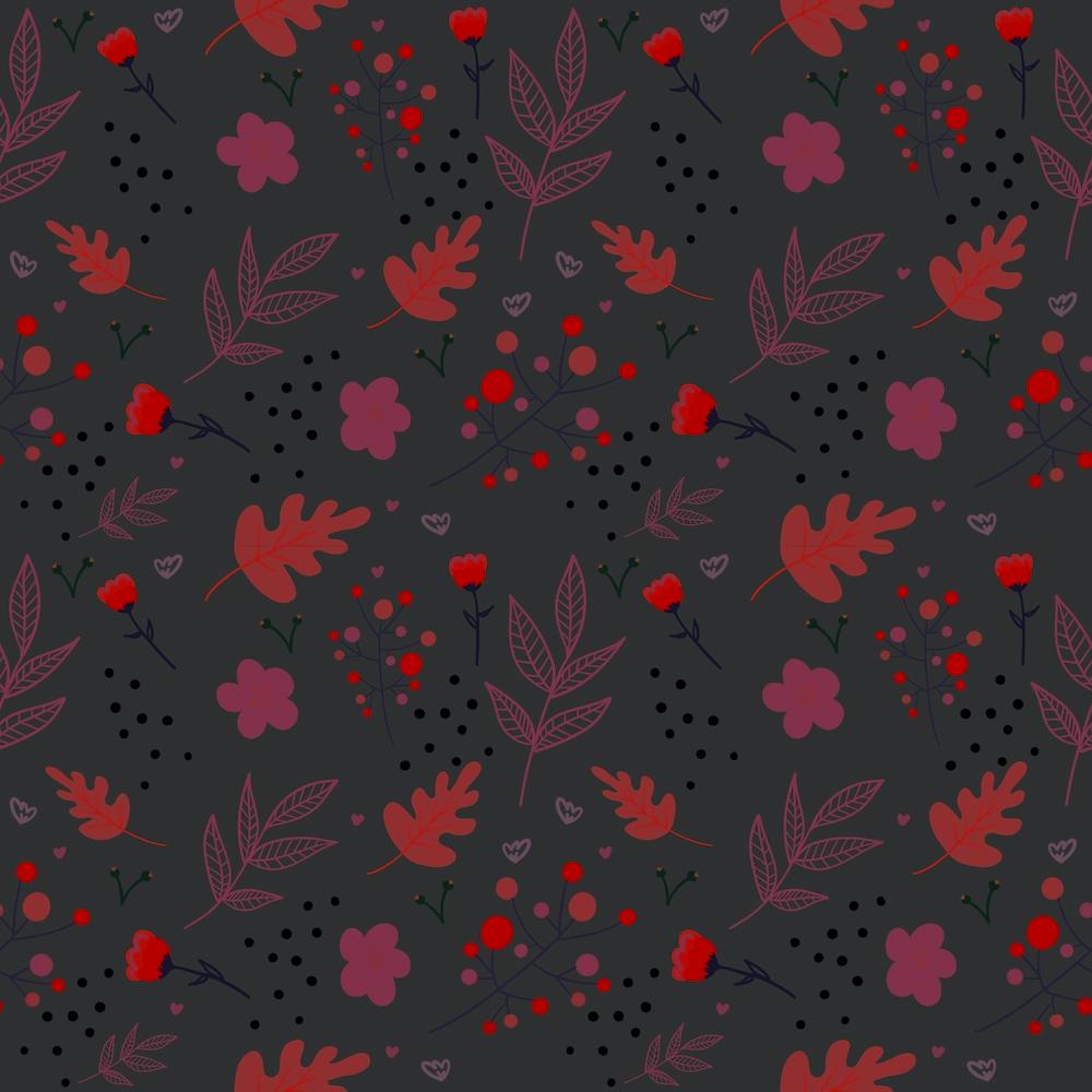 Autumn Leaves Dark Night