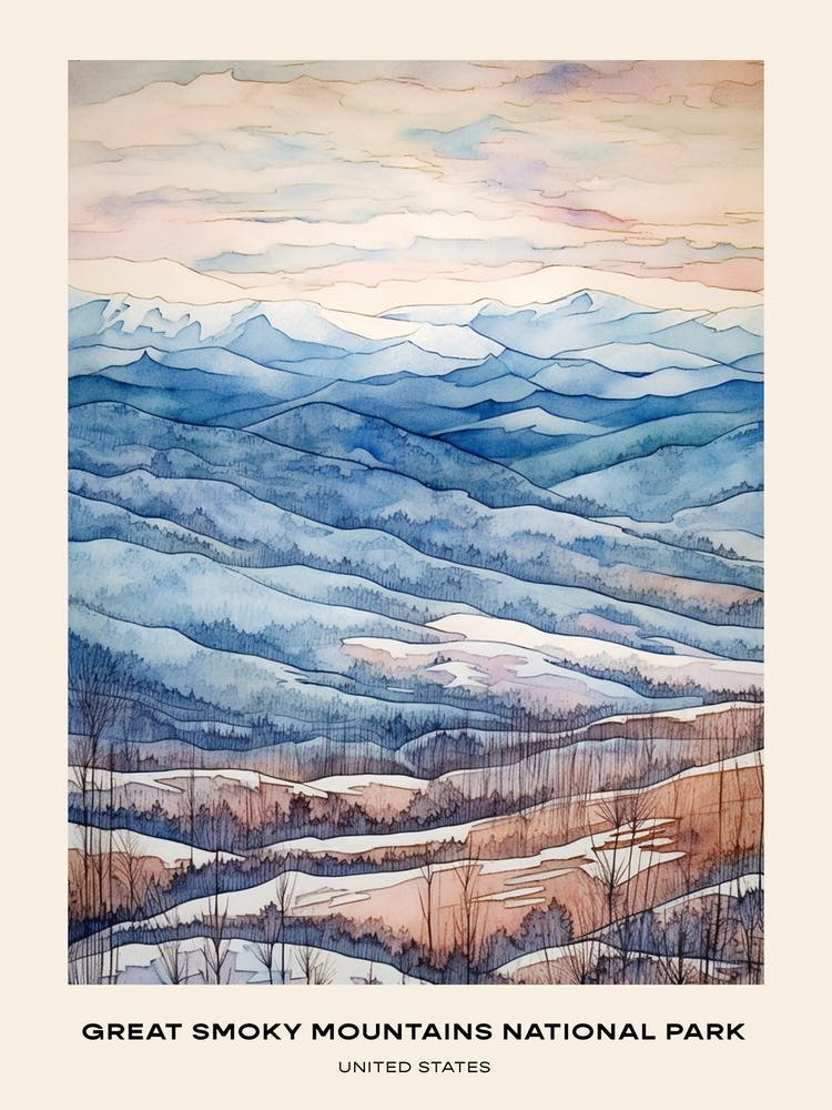 Great Smoky Mountains National Park United States 3 Poster
