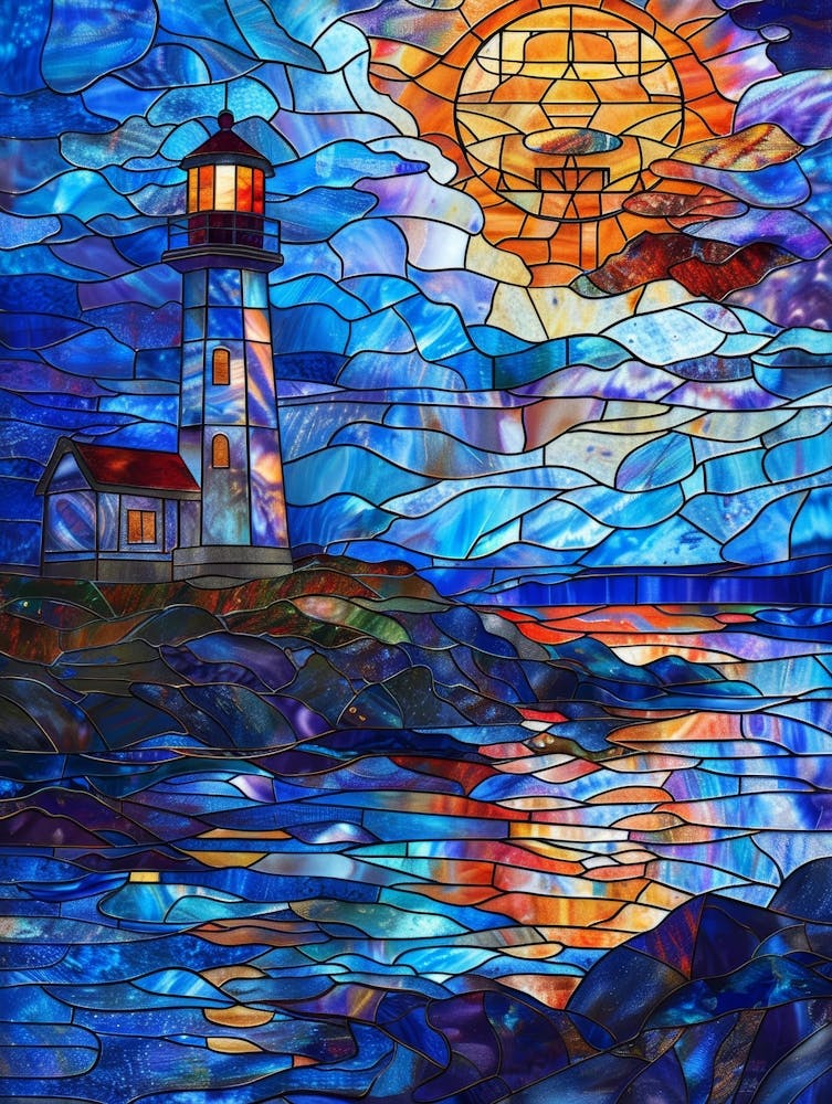Lighthouse At Sunset 21