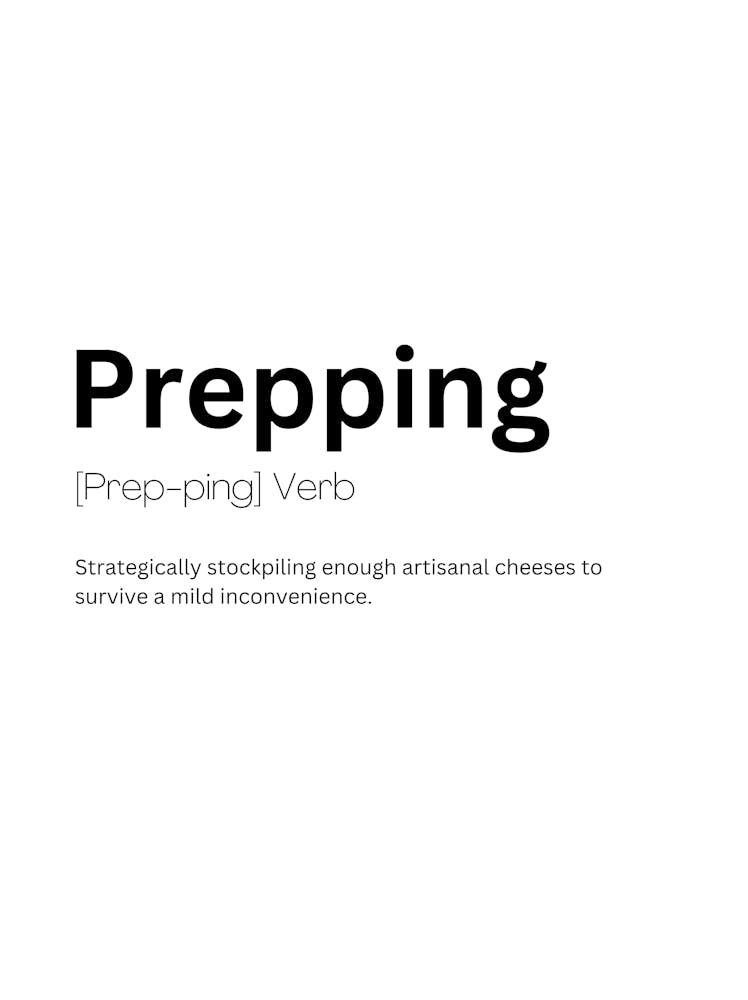 Prepping Definition Meaning