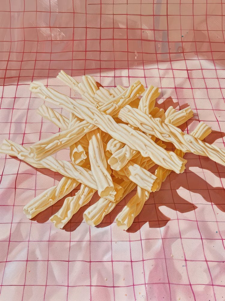Pink Breakfast Food Cheese Straws 1
