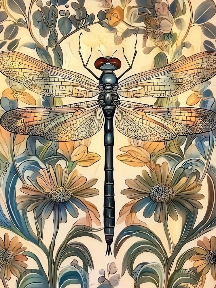 William Morris Dragonfly Vintage Vintage