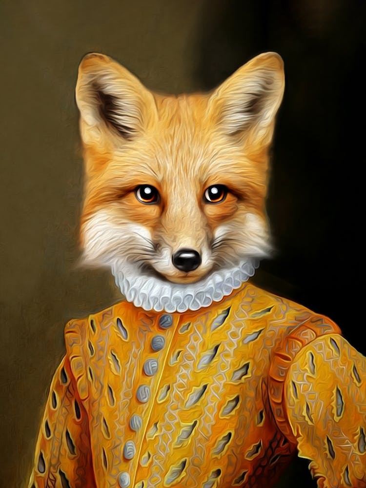 Aristocratic Fox Giovanni Pet Portraits