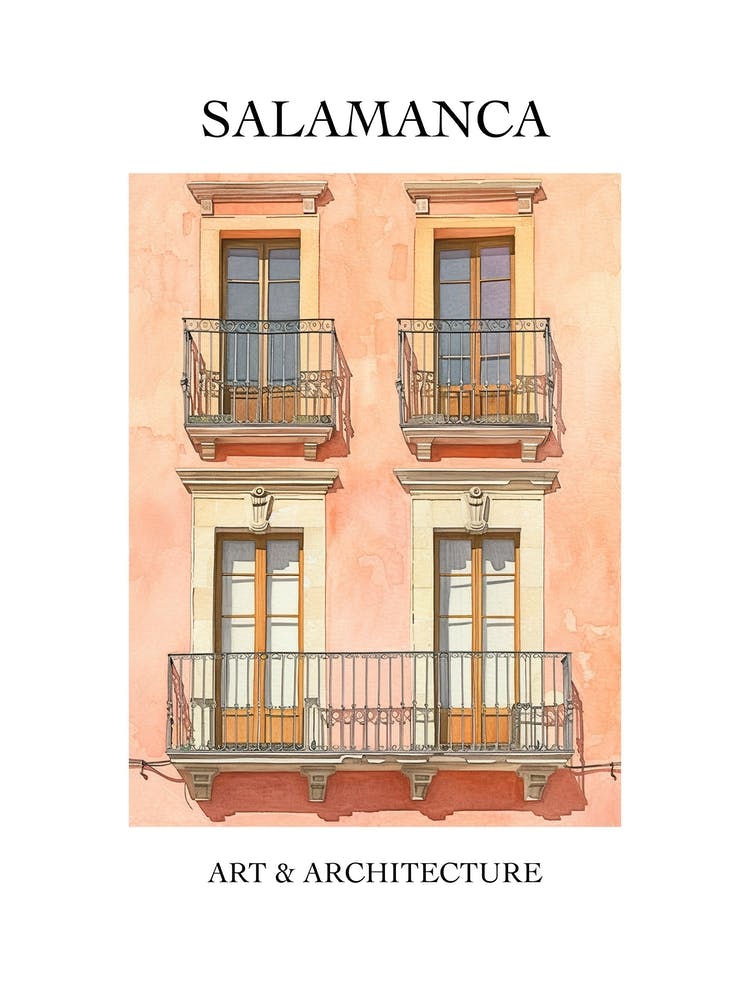 Salamanca Travel And Architecture Poster 3