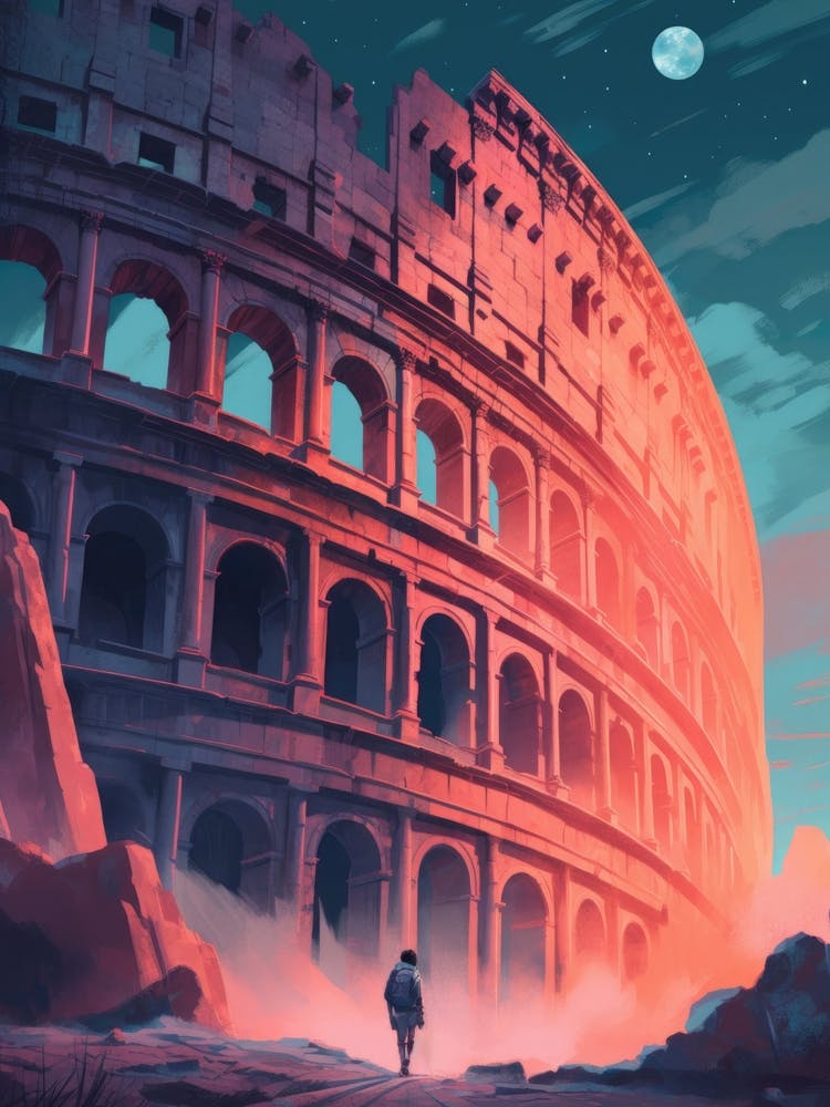 Colosseum Rome Painting