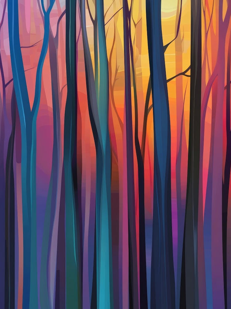 Sunset In The Forest 17