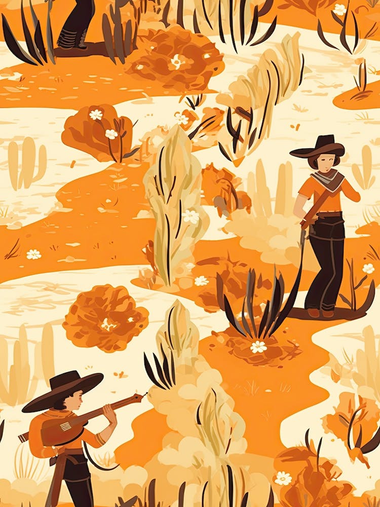 Cowgirl Pattern  1