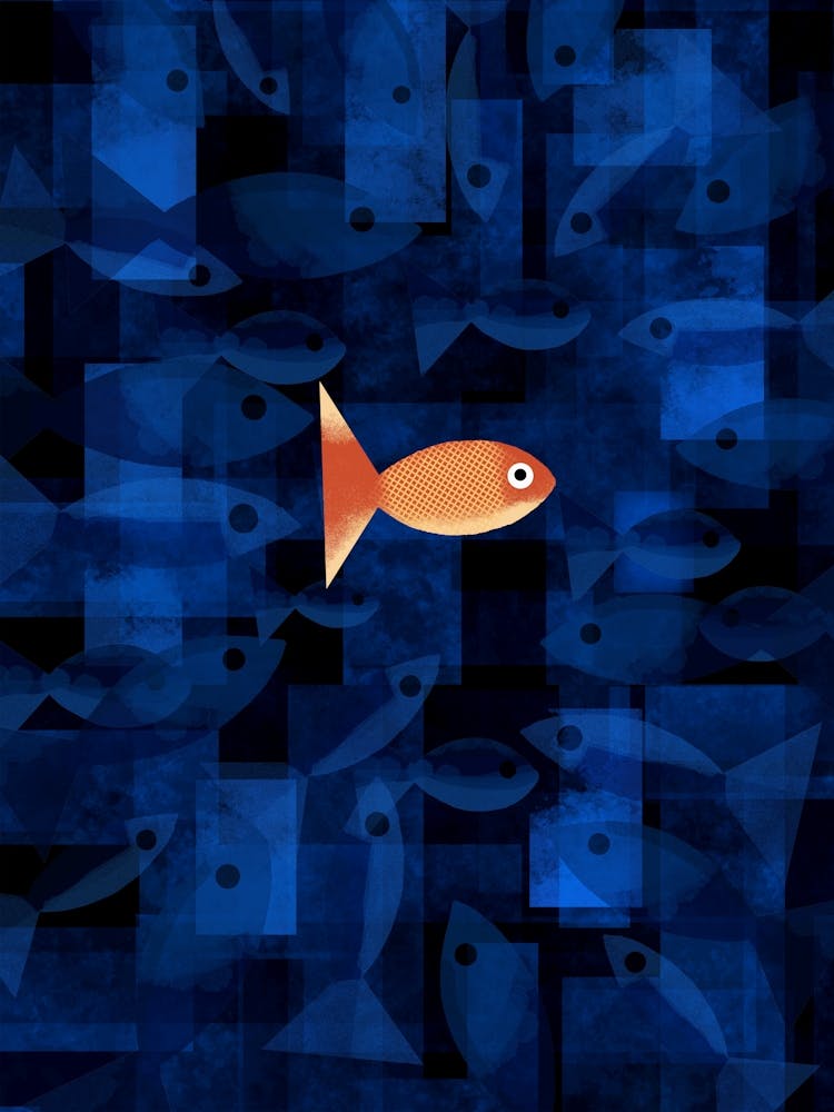 Abstract Goldfish 1
