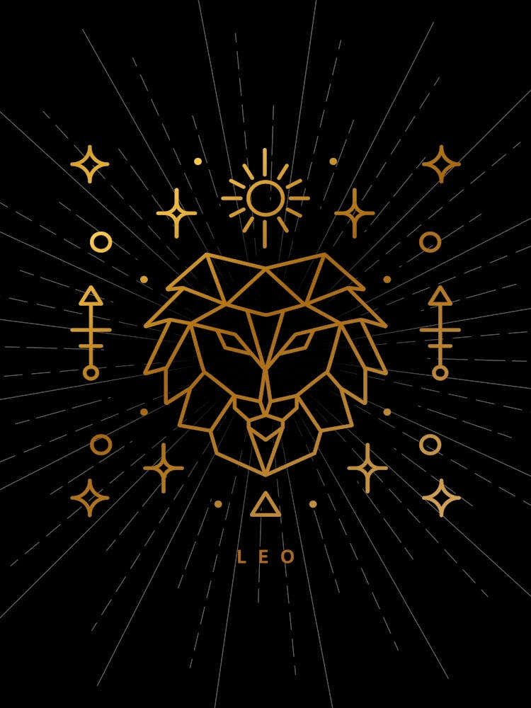 Lion — Zodiac geometric