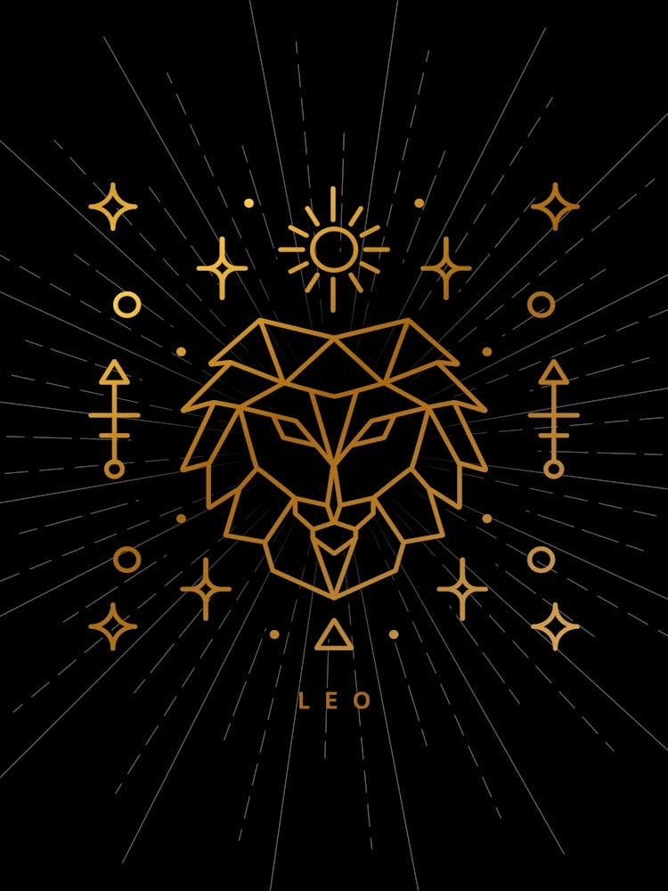 Lion — Zodiac geometric