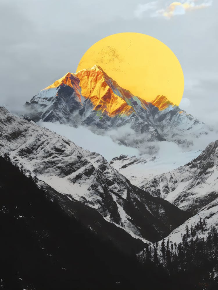 Sunrise Over Mountains