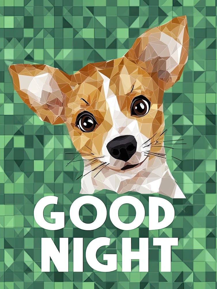 Verspieltes Flüstern Good Night – Kinderdrucke & Kinderposter