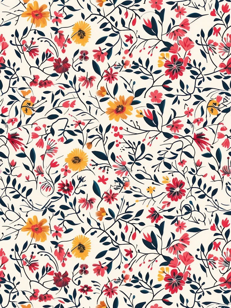 Floral Charm London Fabrics Floral Pattern 7