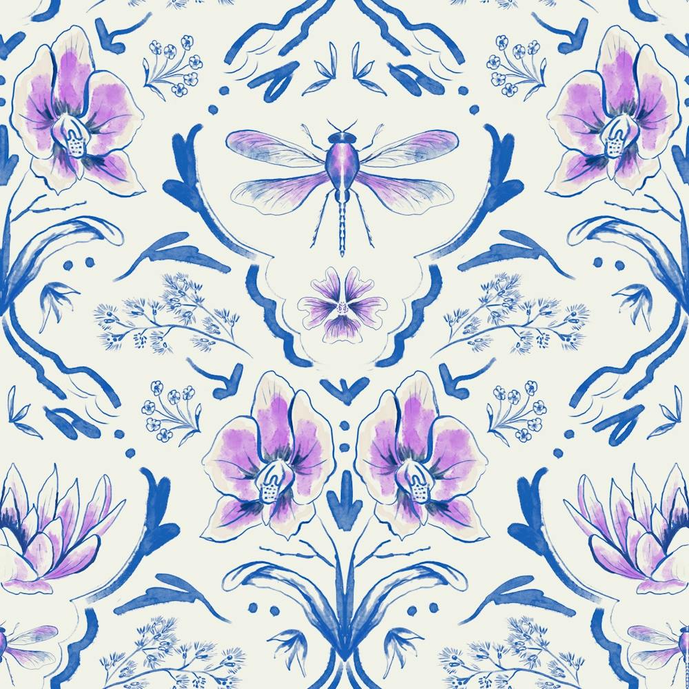 Bohemian Garden - Blue