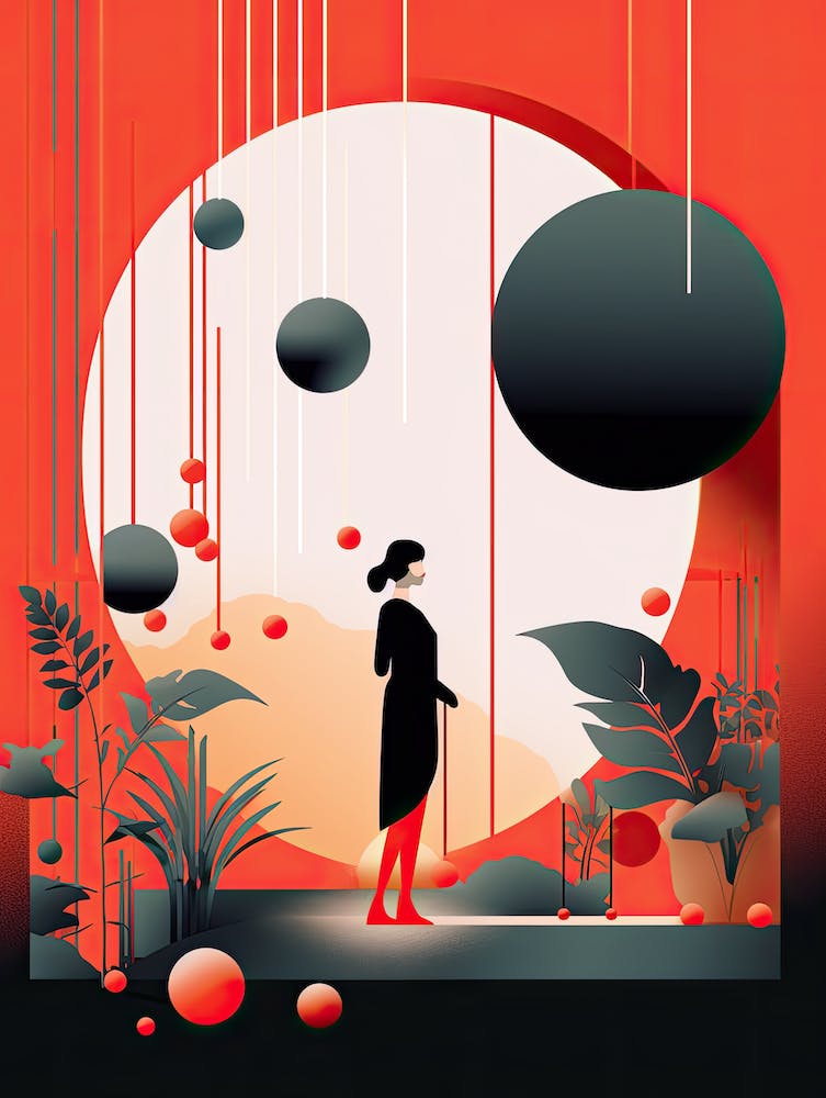 Zen Contemporain : L'Essence de la Femme dans le Minimalisme