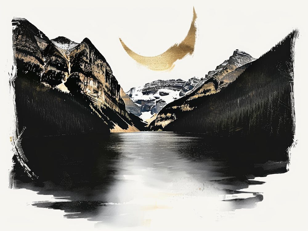 Moon In The Mountains