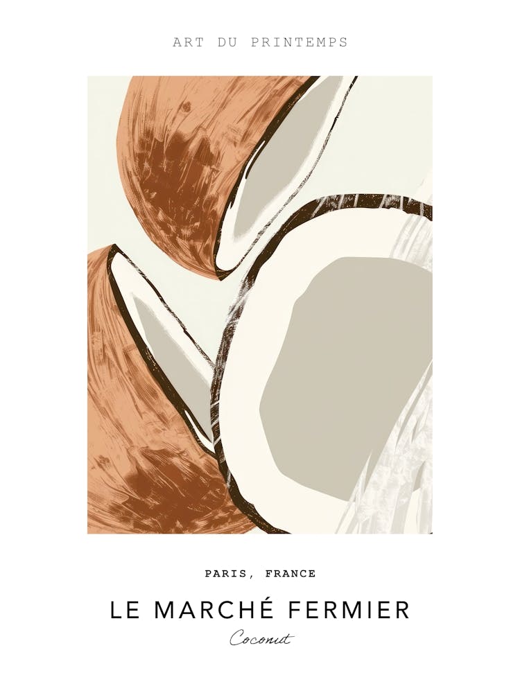 Kokosnuss Le Marche Fermier Poster 1