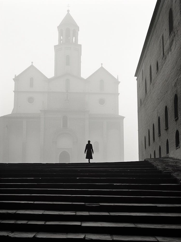 Urbino, Italy,  Black And White Analogue Photography  4