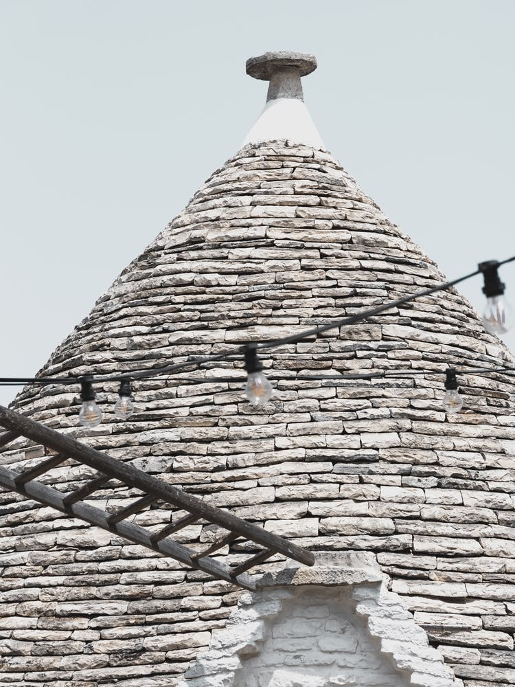 Roof of a traditional trullo in Puglia