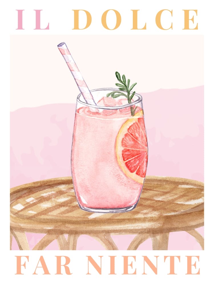 Il Dolce Far Niente, Cocktail-Druck
