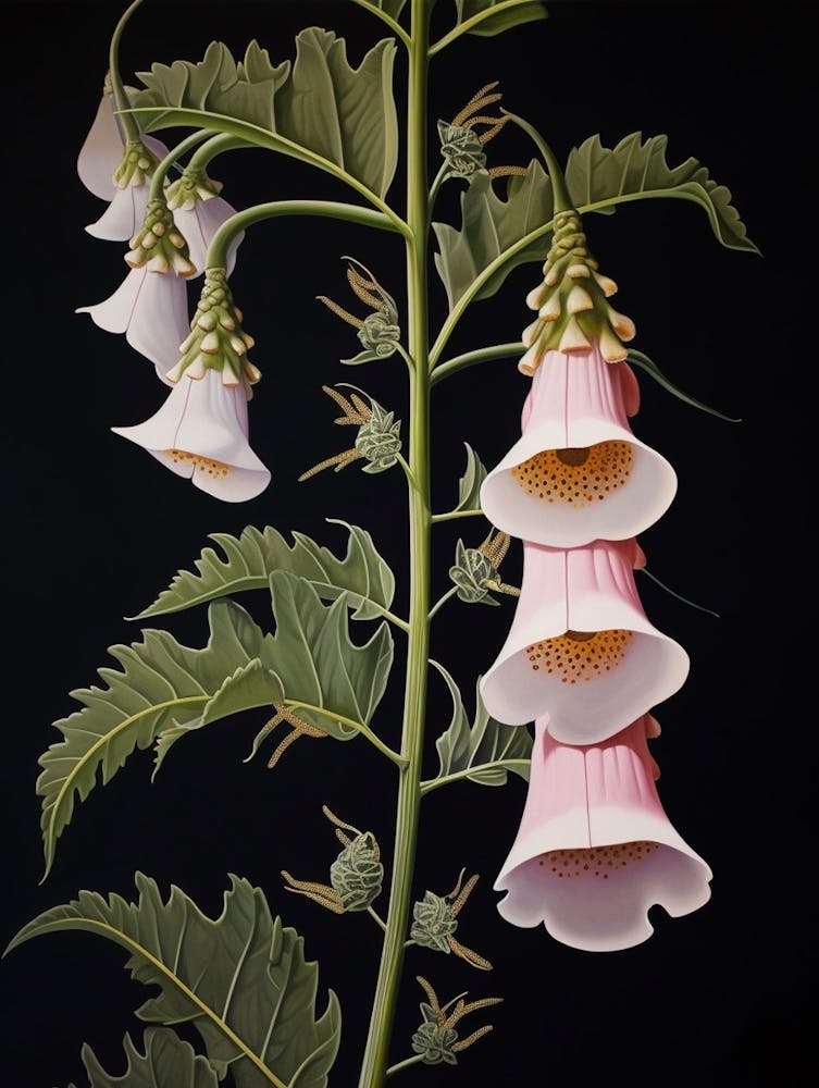 Flower Illustration Foxglove 2