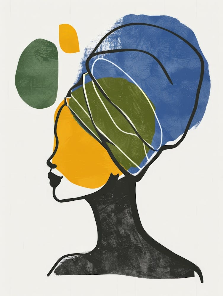 African Woman With Turban 8