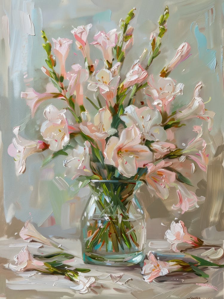 A World Of Flowers Freesia 4 Painting