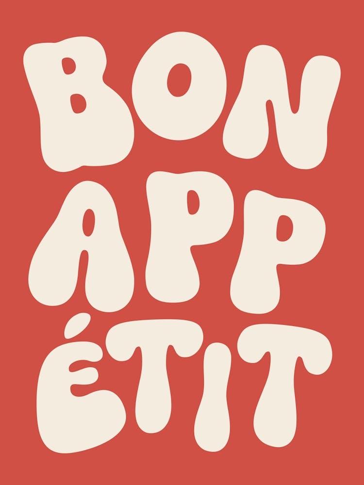 Bon Appetit - White & Red