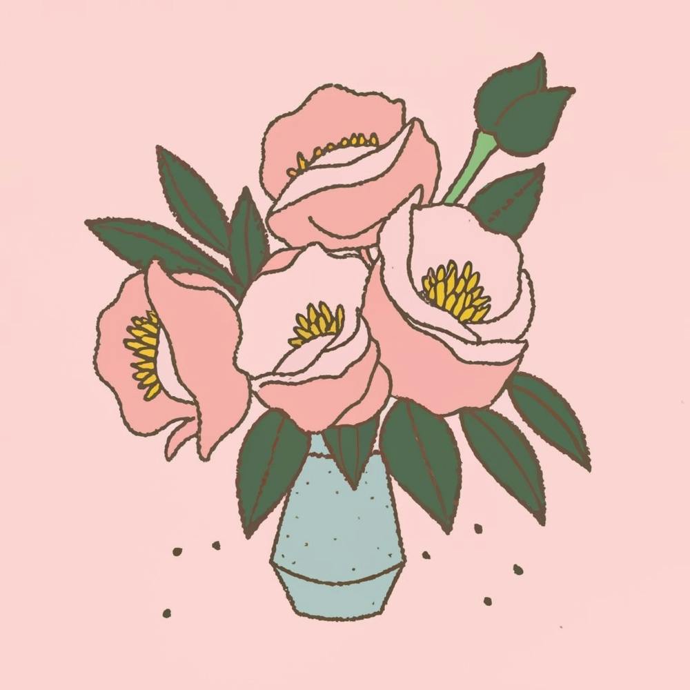 Peonies In A Vase