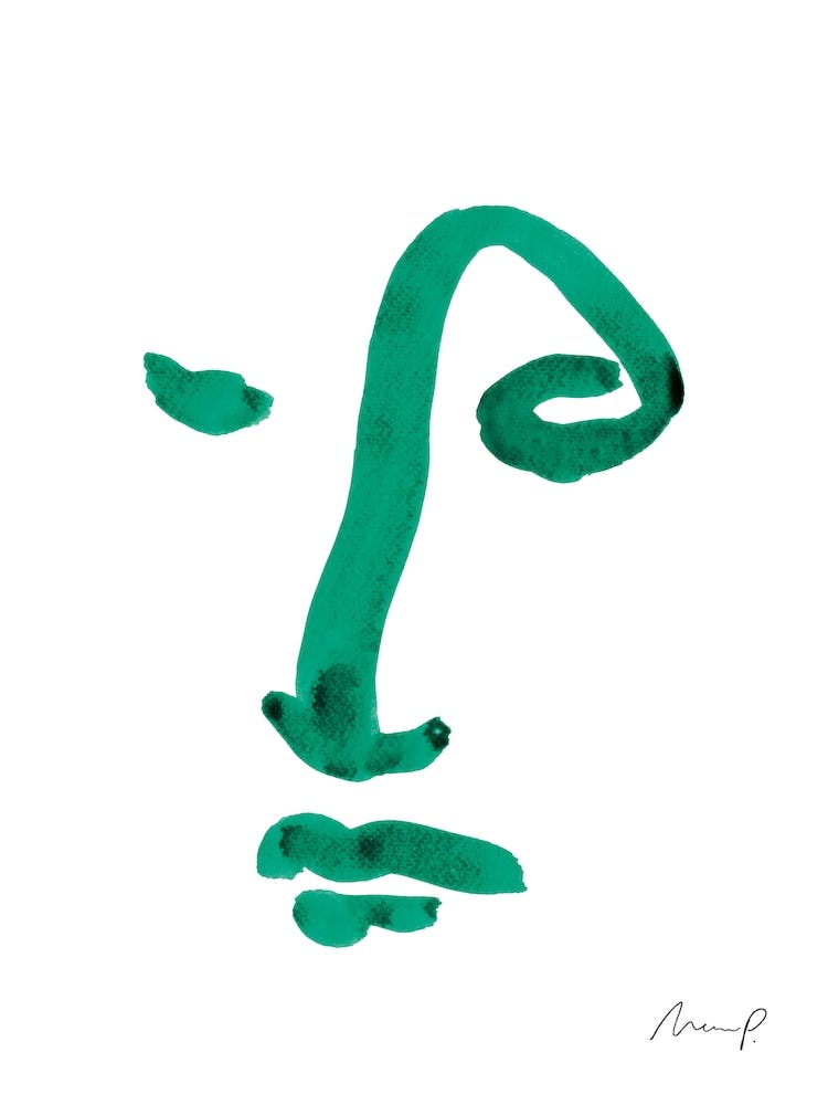 Grünes Porträt 3