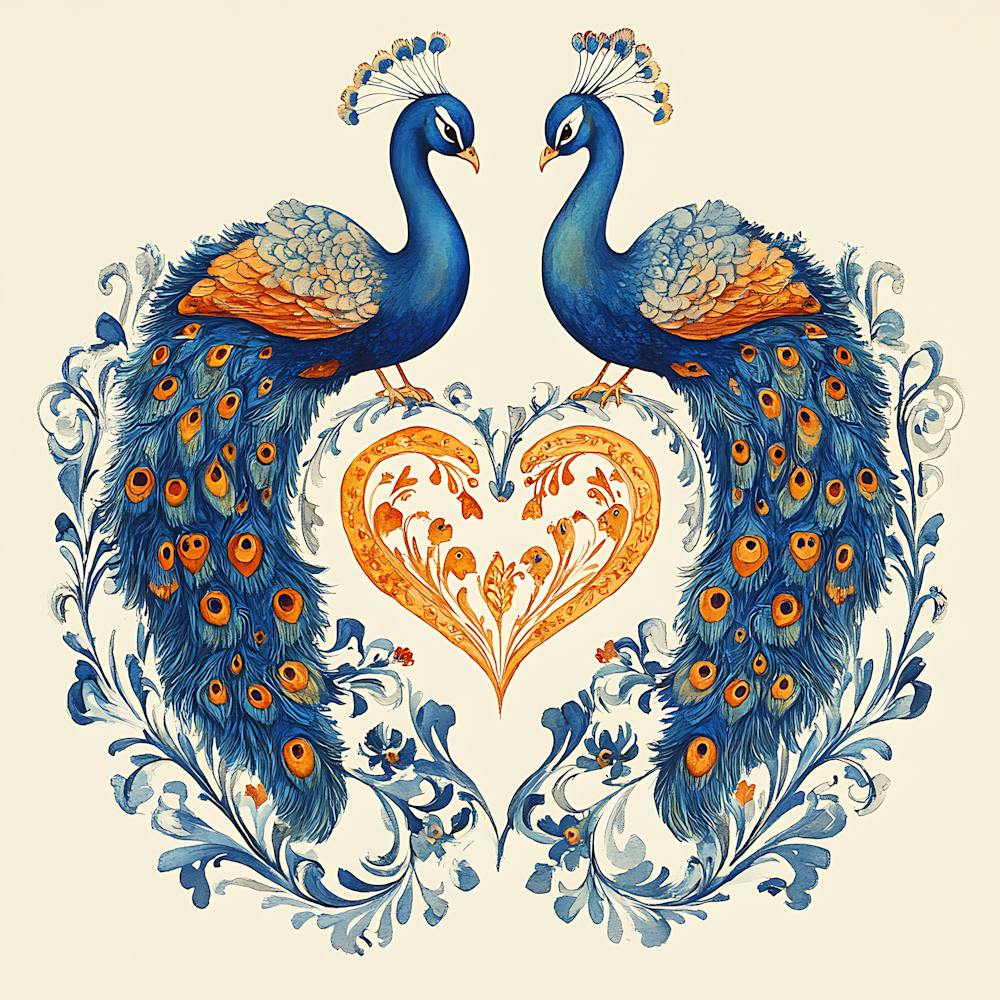 Peacocks In Love 3