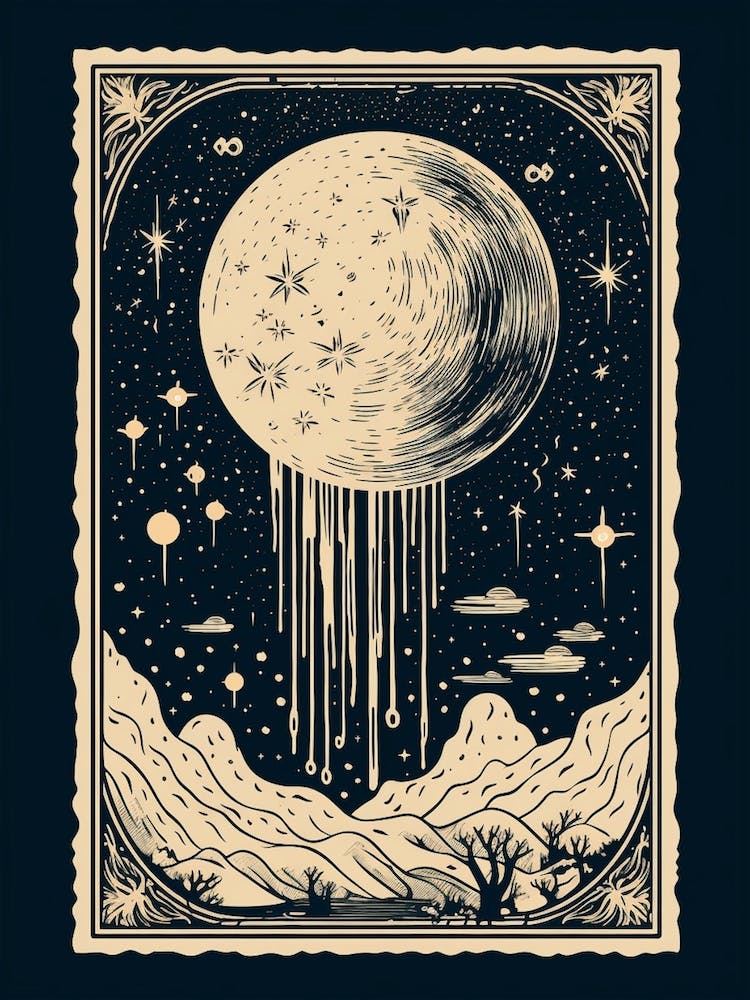 Moon Stamp Etching