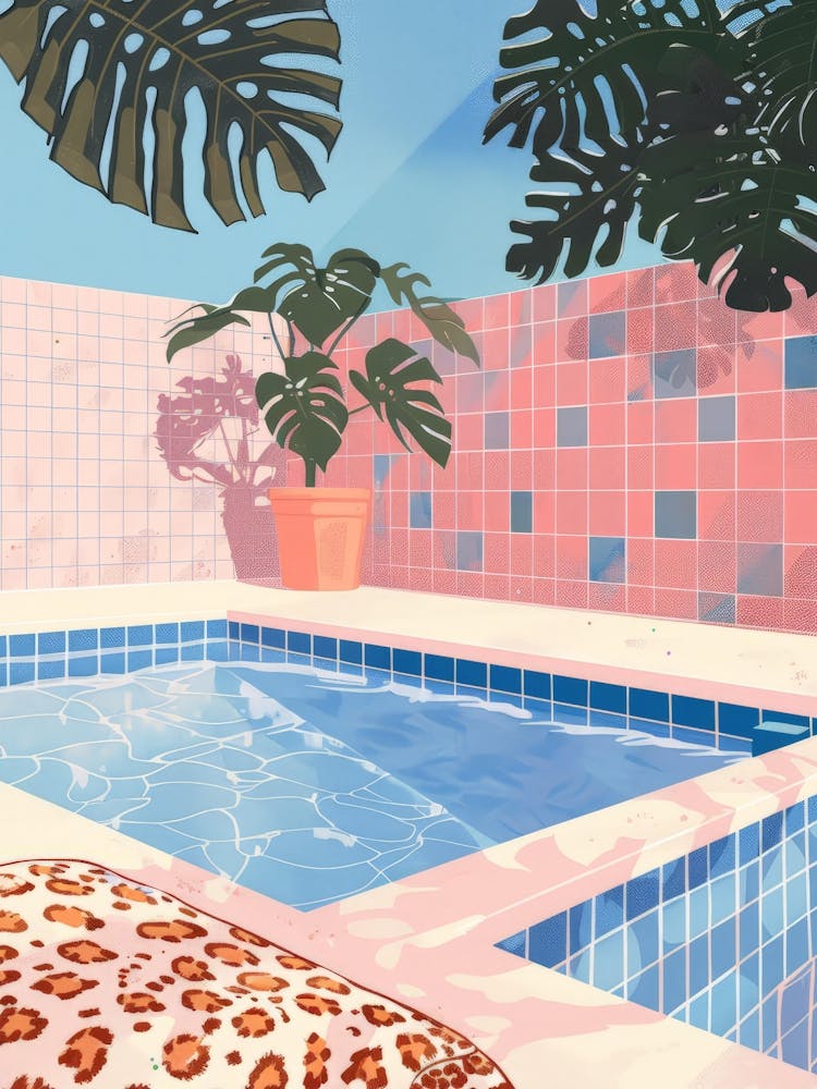 Pool With A Leopard Print
