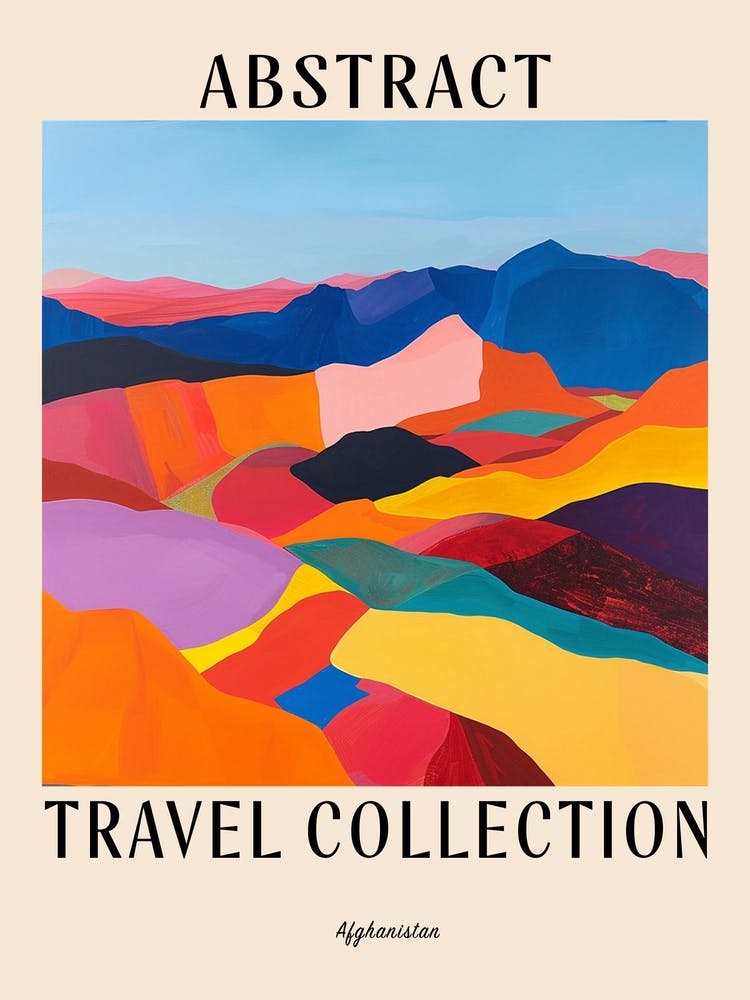 Abstract Travel Collection Poster Afghanistan 1