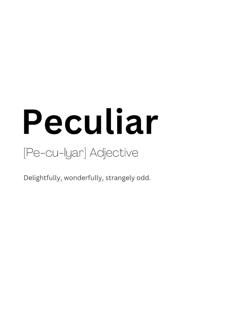 Peculiar Definition Meaning