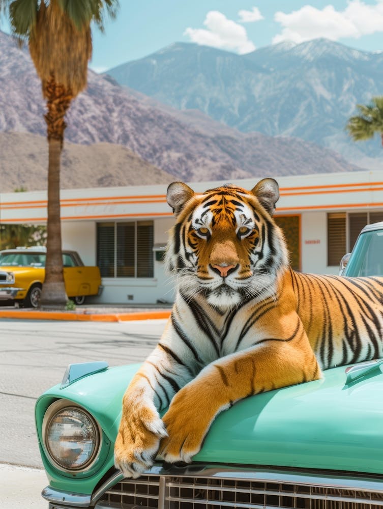 Tiger In Palm Springs 1
