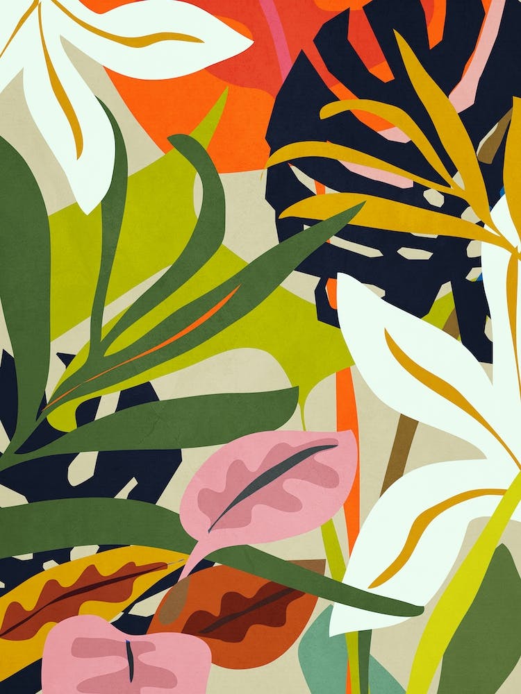 Bold Jungle Abstract