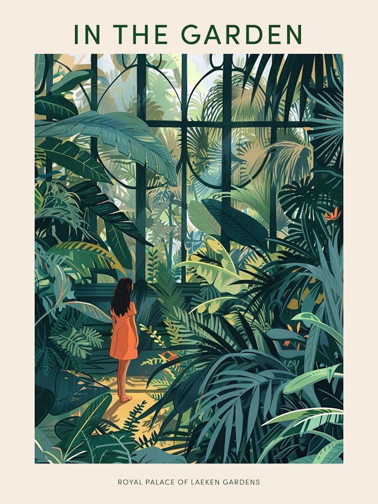 In The Garden Poster Royal Palace Of Laeken Gardens Belgium 2