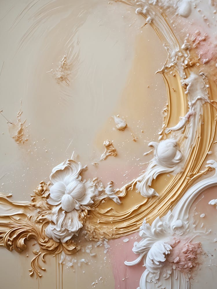 Pale Abstract Paint Splashes no1