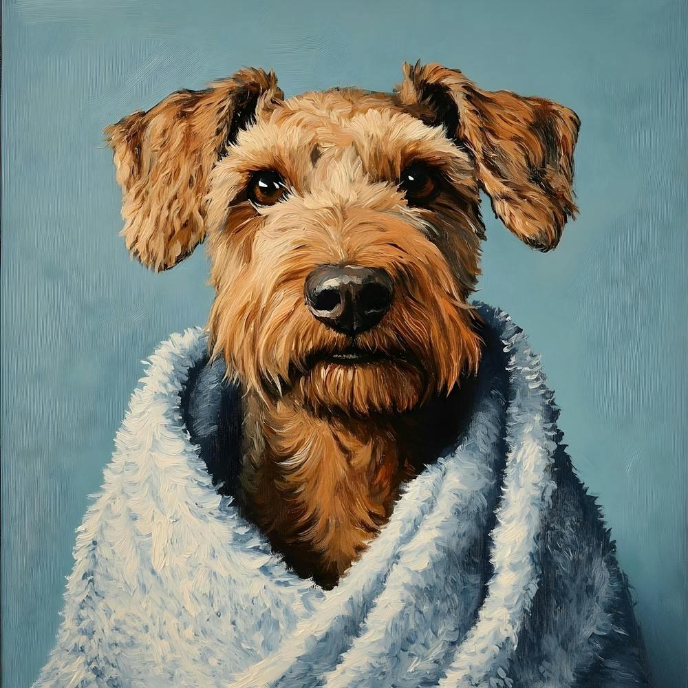 Terrier In Bath Towel 5