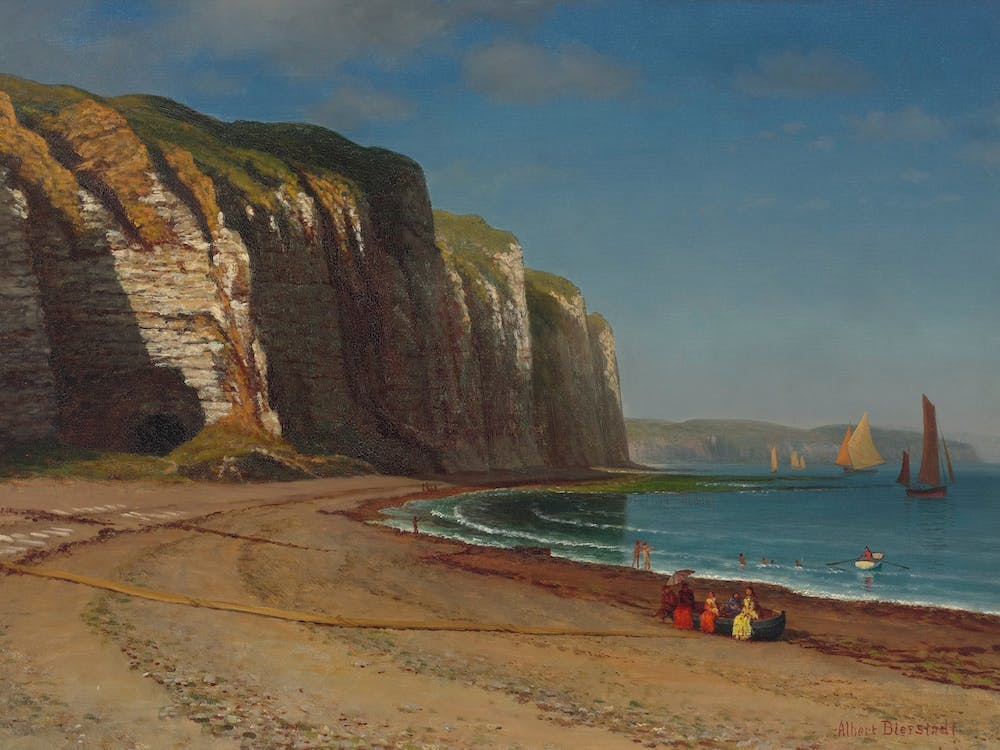An European Coast, Albert Bierstadt