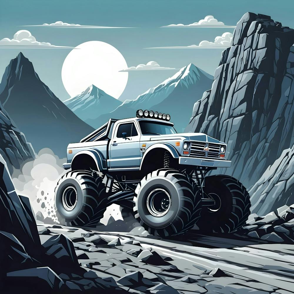 Monster Truck In The Mountains 1