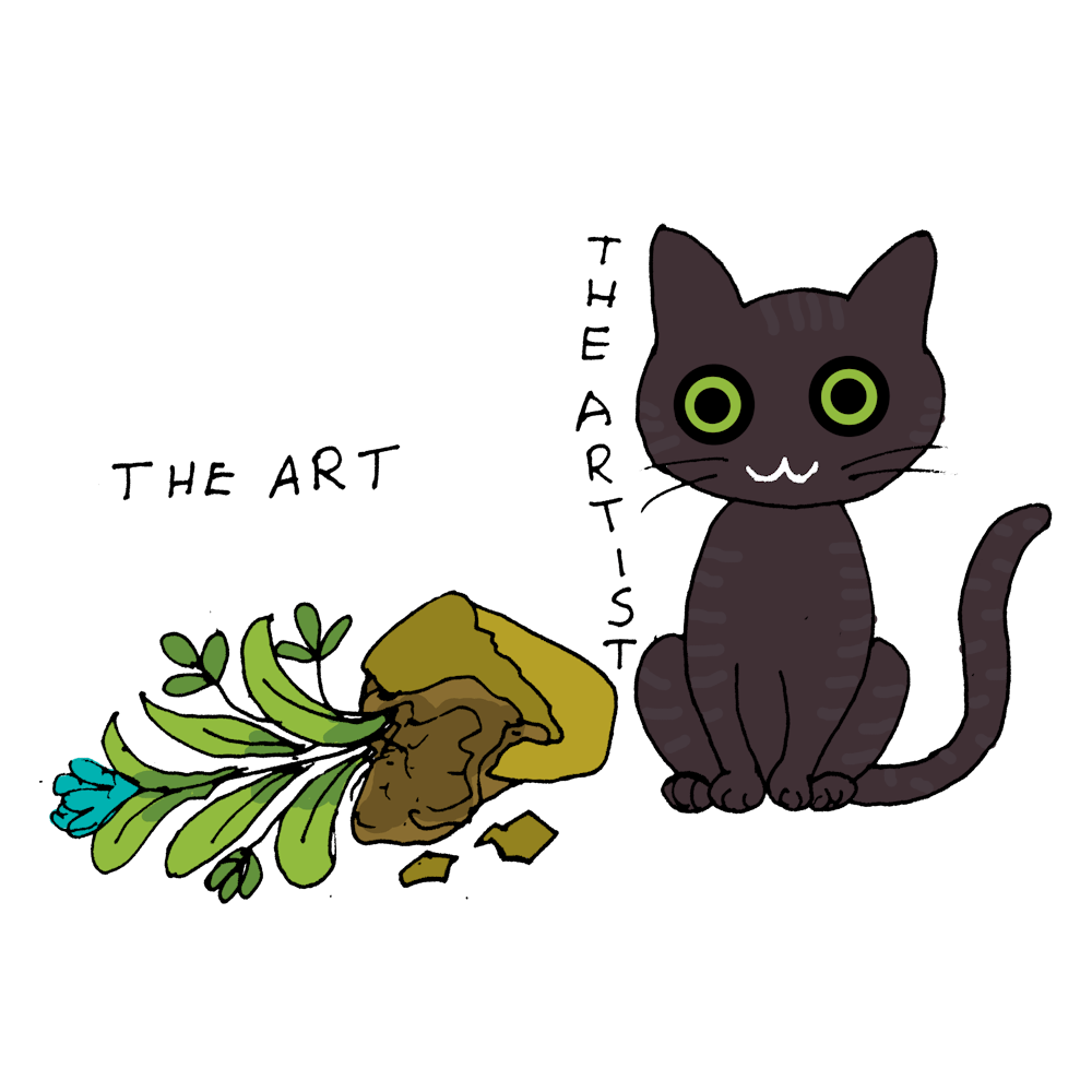 Artist Black Cat And His Artistic Talent