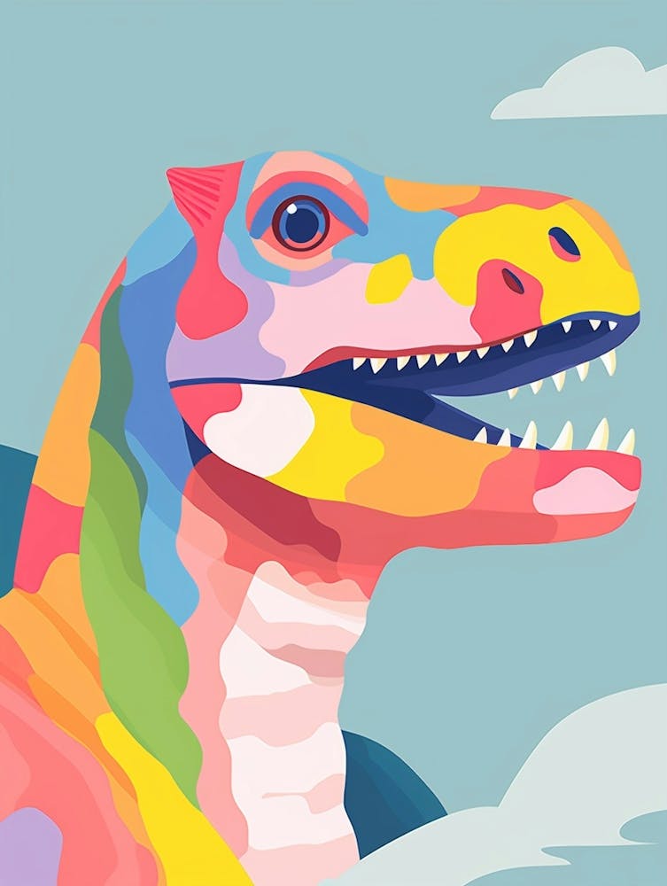 Colourful Dinosaur Herrerasaurus 2