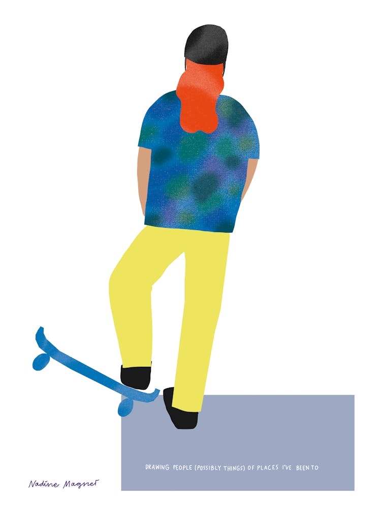 Skatergirl Print