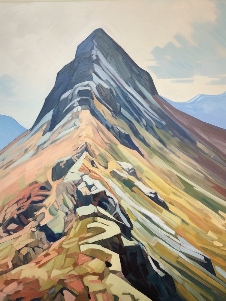 Tryfan Wales 1 Mountain Painting