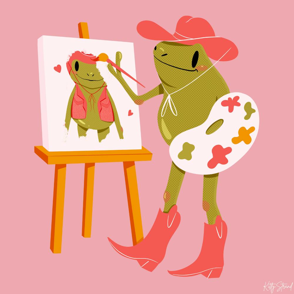 Cowboy Frog Artist 1
